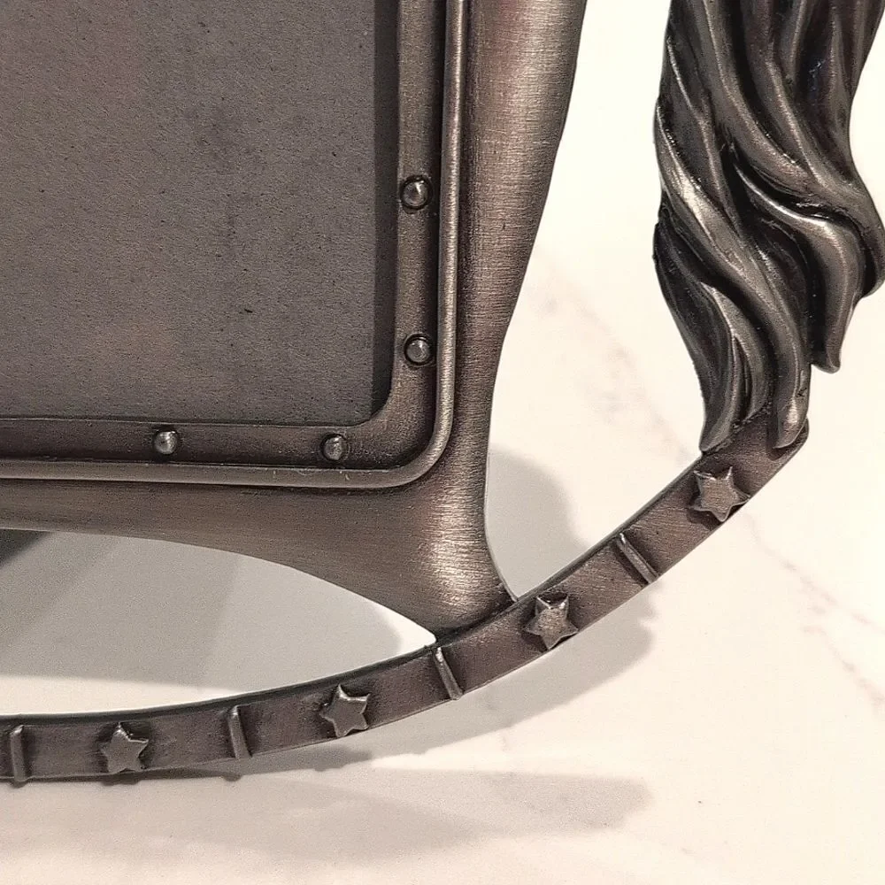 Silver Rocking Horse Picture Frame Holds 3
